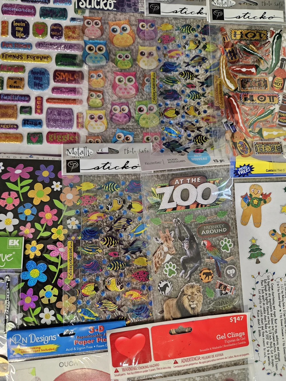 Assorted Craft Sticker Collection - Multicolor Decorative Sheets
